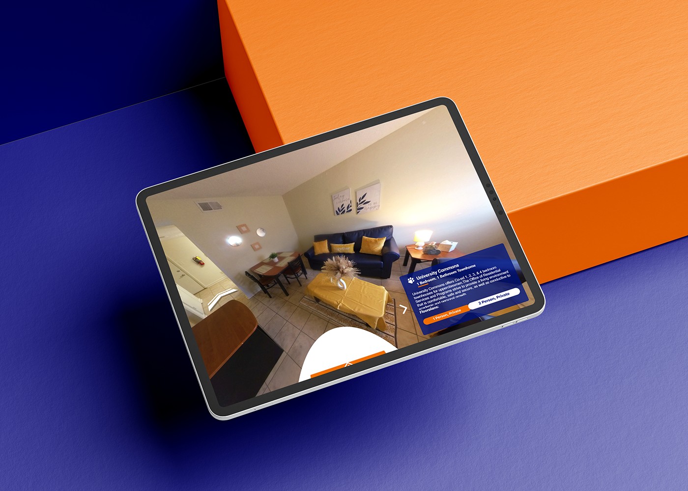 Savannah State Virtual Tour on tablet screen